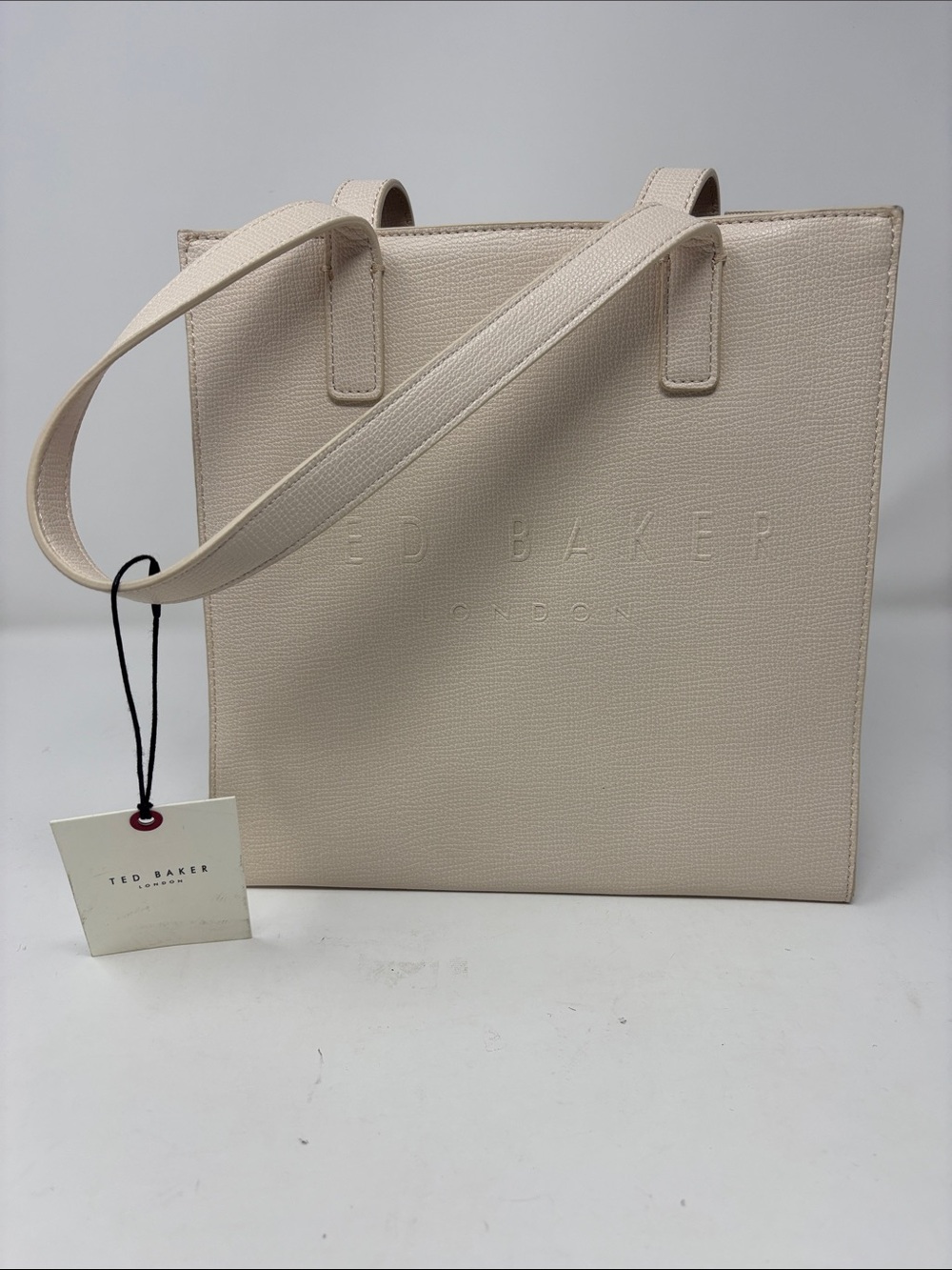New Ted Baker | Pale Cream Structured Tote